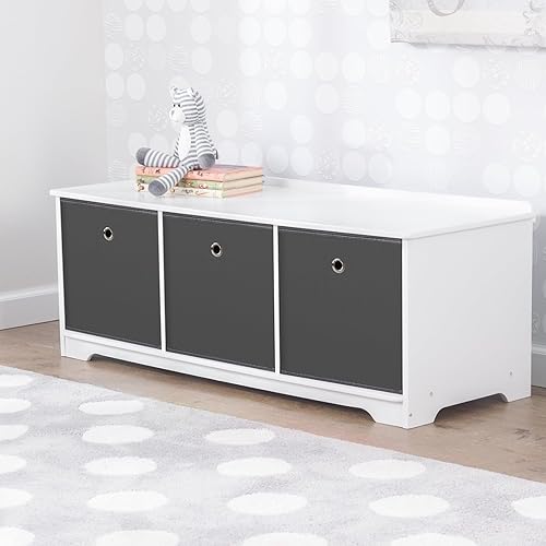 Miniatura 5 de Contenedores de almacenamiento de tela negra, cestas de tela para organizar estantes, cubos plegables de 11 pulgadas con asas para el hogar,