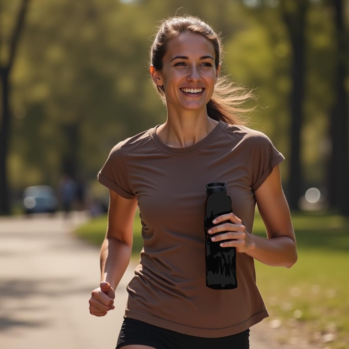 32oz Stainless Steel Water Bottle for Hot & Cold Drinks with Straw and Lock Lid – Wide Mouth, Double Wall Vacuum Insulated, Leak-Proof & Reusable – Ideal for Travel, Gym, Sports, and Bicycling - Image 7