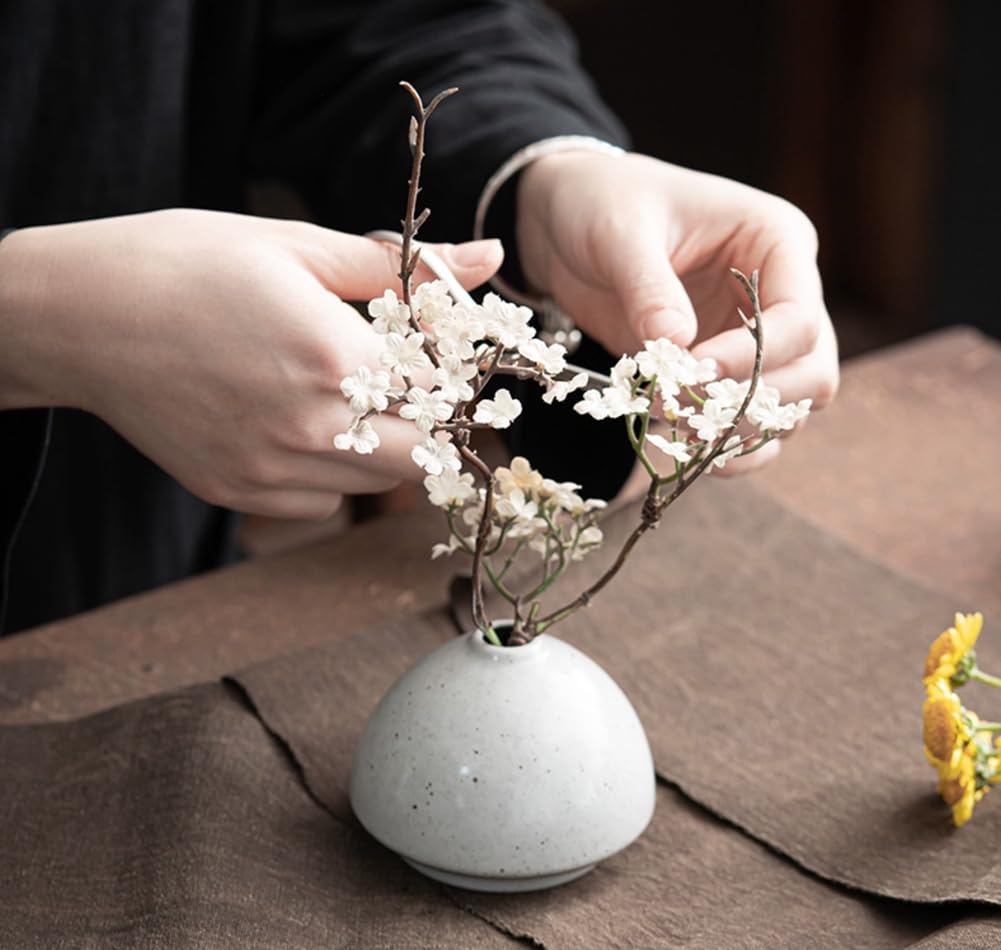 DDMDBYHRY Japanese Style Ceramic Flower Vase Small Ikebana Flower