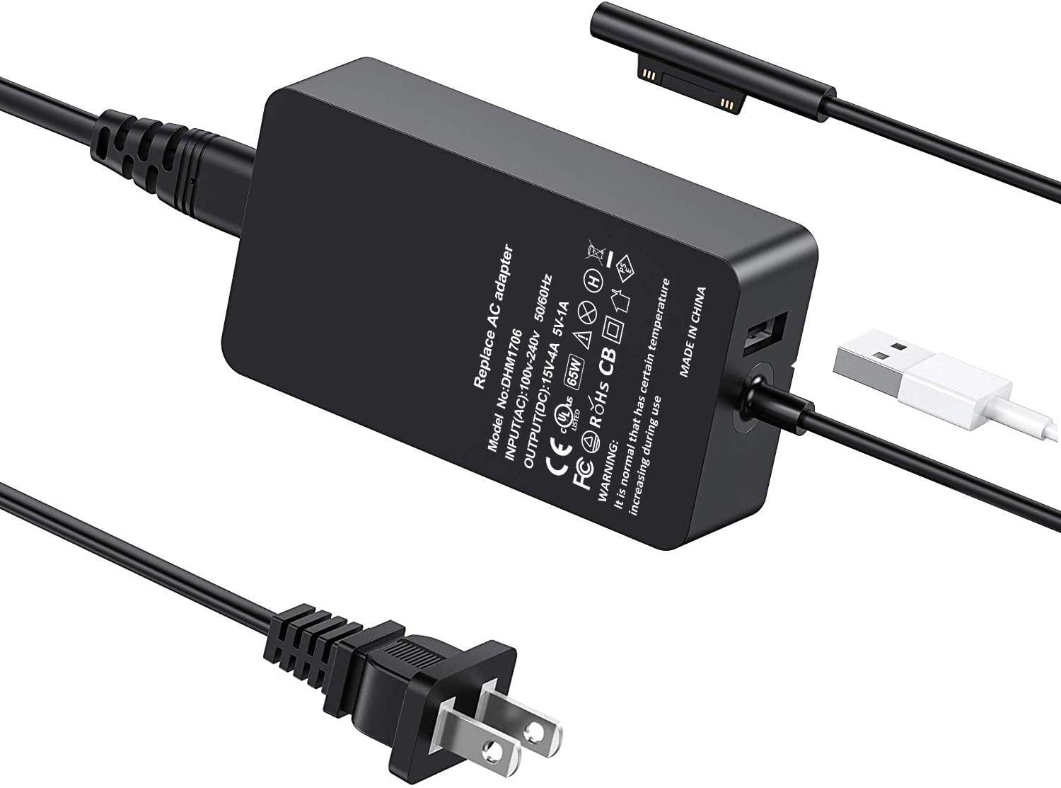 Amazon.com: Surface Laptop Pro Charger Power Supply 65W 15V 4A