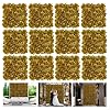 Autumn Collection Artificial Fall Flower Wall Panels 12 Piece Set of 15×15 Inch Silk Roses Floral Backdrops Ideal for Fall Weddings Thanksgiving Background and Seasonal Home Elegance