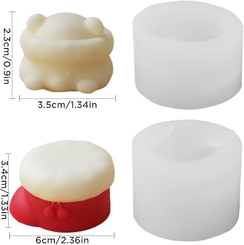 Miniatura 6 de 4 moldes de silicona de Navidad  Moldes de vela 3D para velas de cera de bricolaje, jabón arte artesanal, decoración del hogar