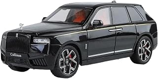 Diecast Model Car 1:24 for Rolls Royce Cullinan SUV Alloy Car Model Crafts Collection Metal Fashion Home Office Decoration Metal Motor Vehicles(Black)