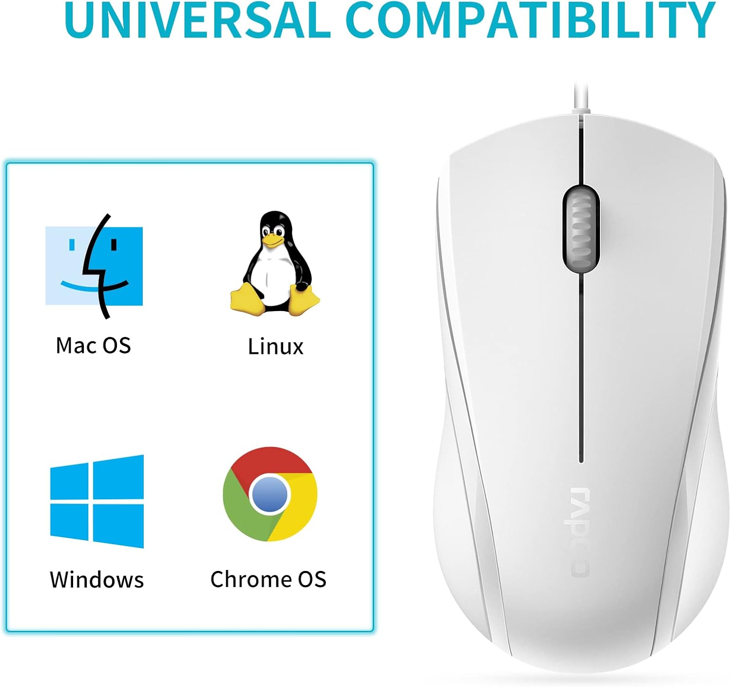 Rapoo N1600 mouse universal compatibility