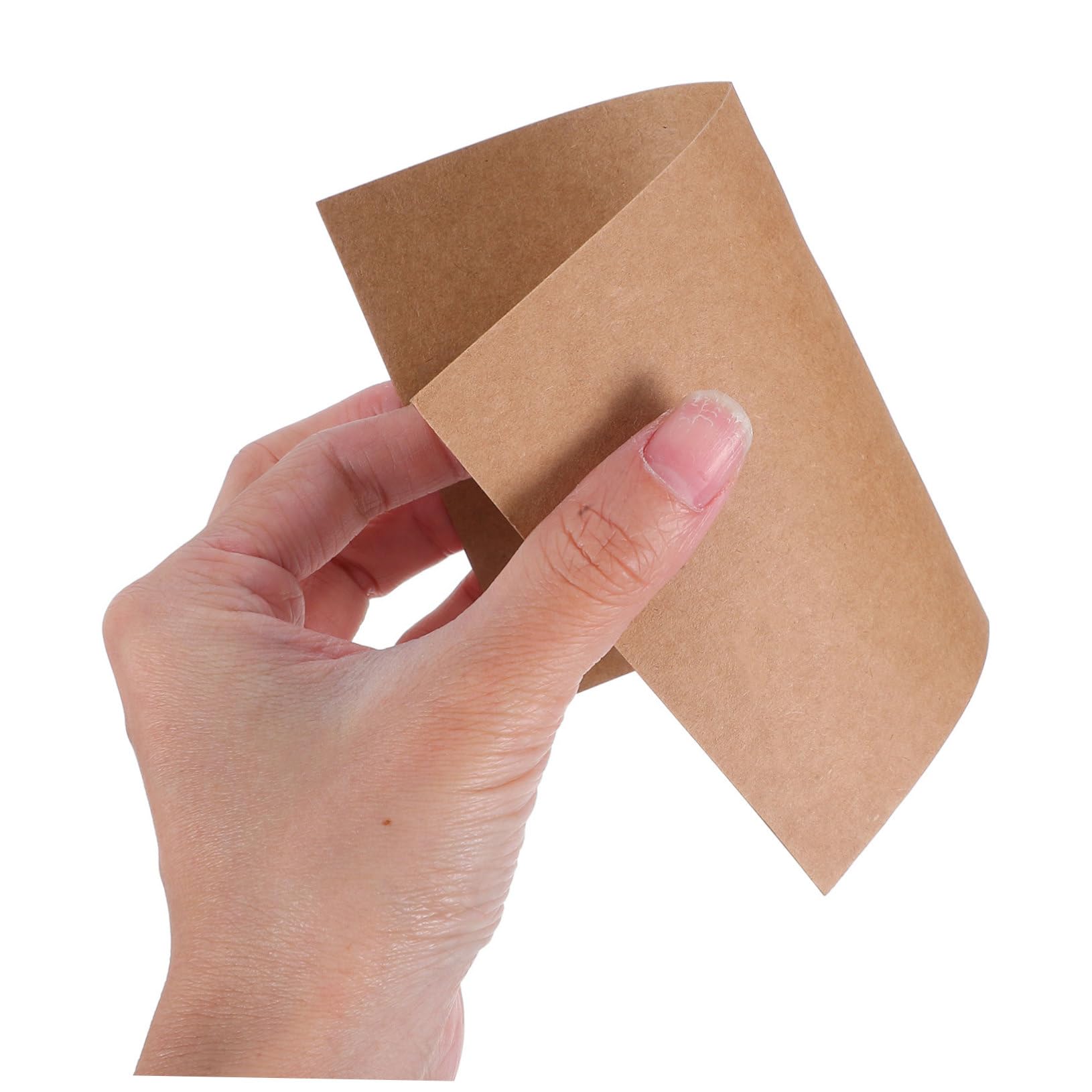 100 Stück DIY Kraftpapier Postkarten Beidseitig Blanko Handgeschriebene Grußkarten und Memo Karten Vintage Stil Vielseitig für Botschaften Zeichnungen und Bastelprojekte Geeignet