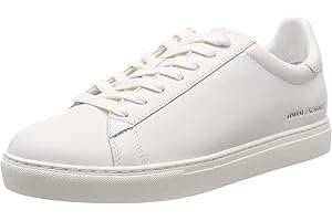 A|X ARMANI EXCHANGE Men's Low Rise Leather Lace Up Sneaker