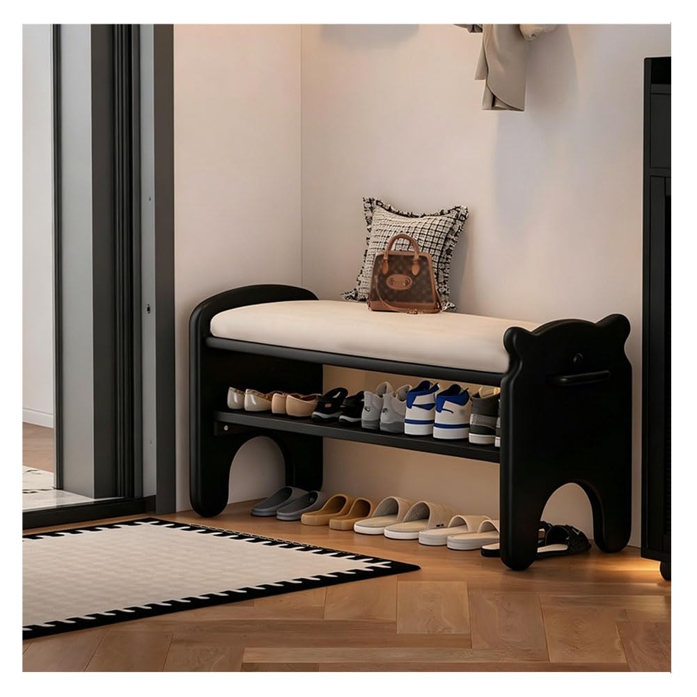 Banc de rangement à chaussures au design compact et chic
