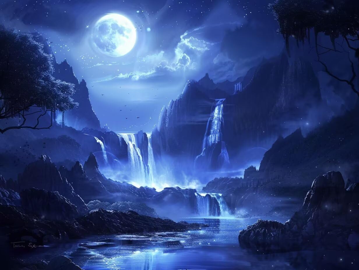 Diamond Painting Paysage Cascade pour Décorer Votre Salon en 5D - 8