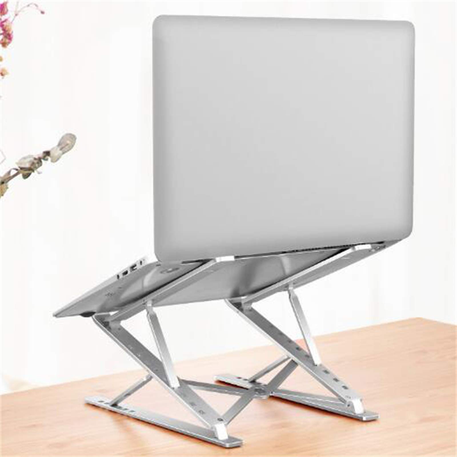 Soporte para Computadora Portátil, Soporte para Portátil con Ajuste De Altura De 6Niveles, Soporte Vertical Plegable De Aluminio para Tableta,Computadora Portátil 9,7-15,6''