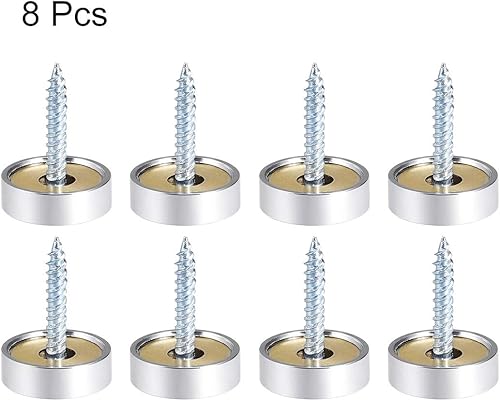 Miniatura 26 de uxcell Tornillos de espejo decorativos tapa tapa clavos acero inoxidable pulido 0.787 in 8pcs Tono plata,Oro,https:/ www.Yaxa/dp/undefined
