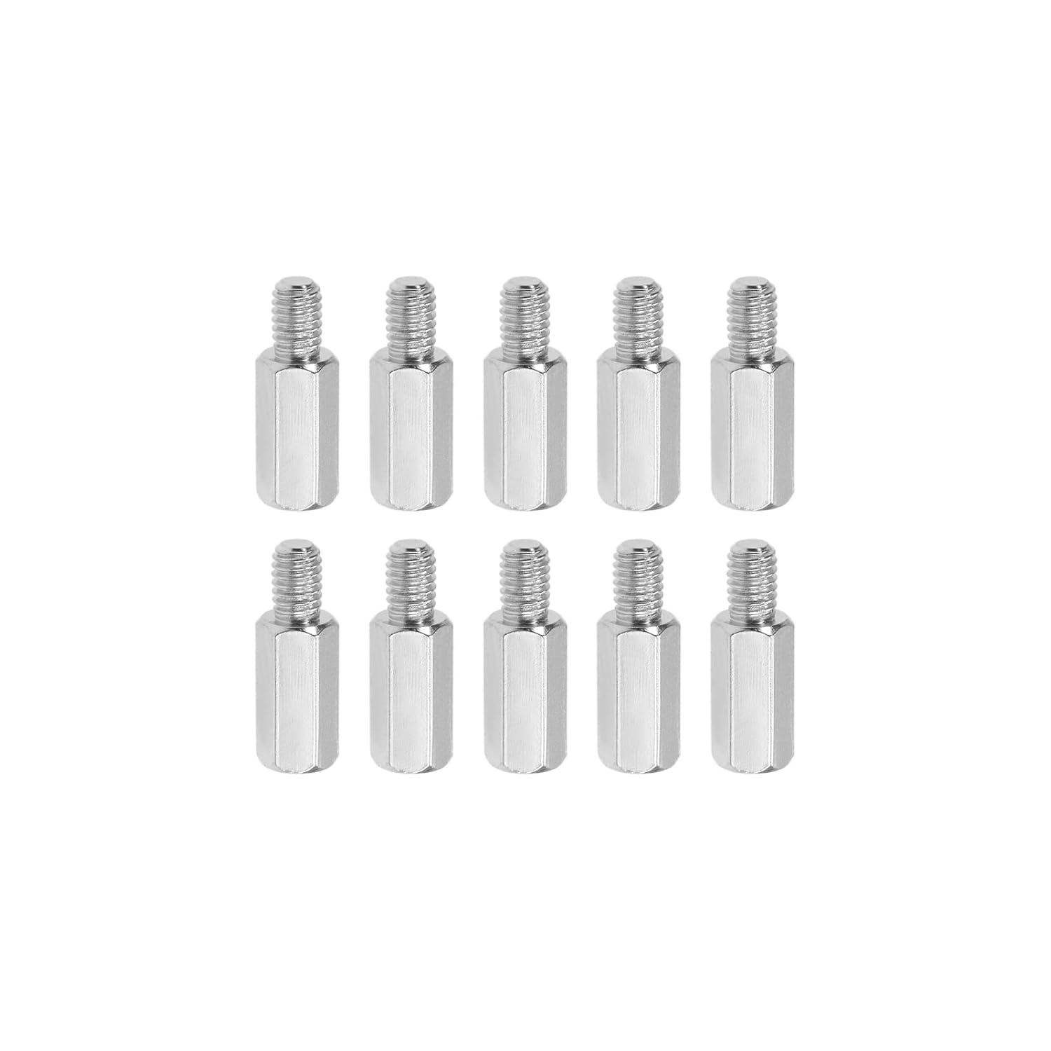 YOKIVE 10 Pcs M4 Standoff Screws, Nickel Plated Hex PCB Standoffs, Keep