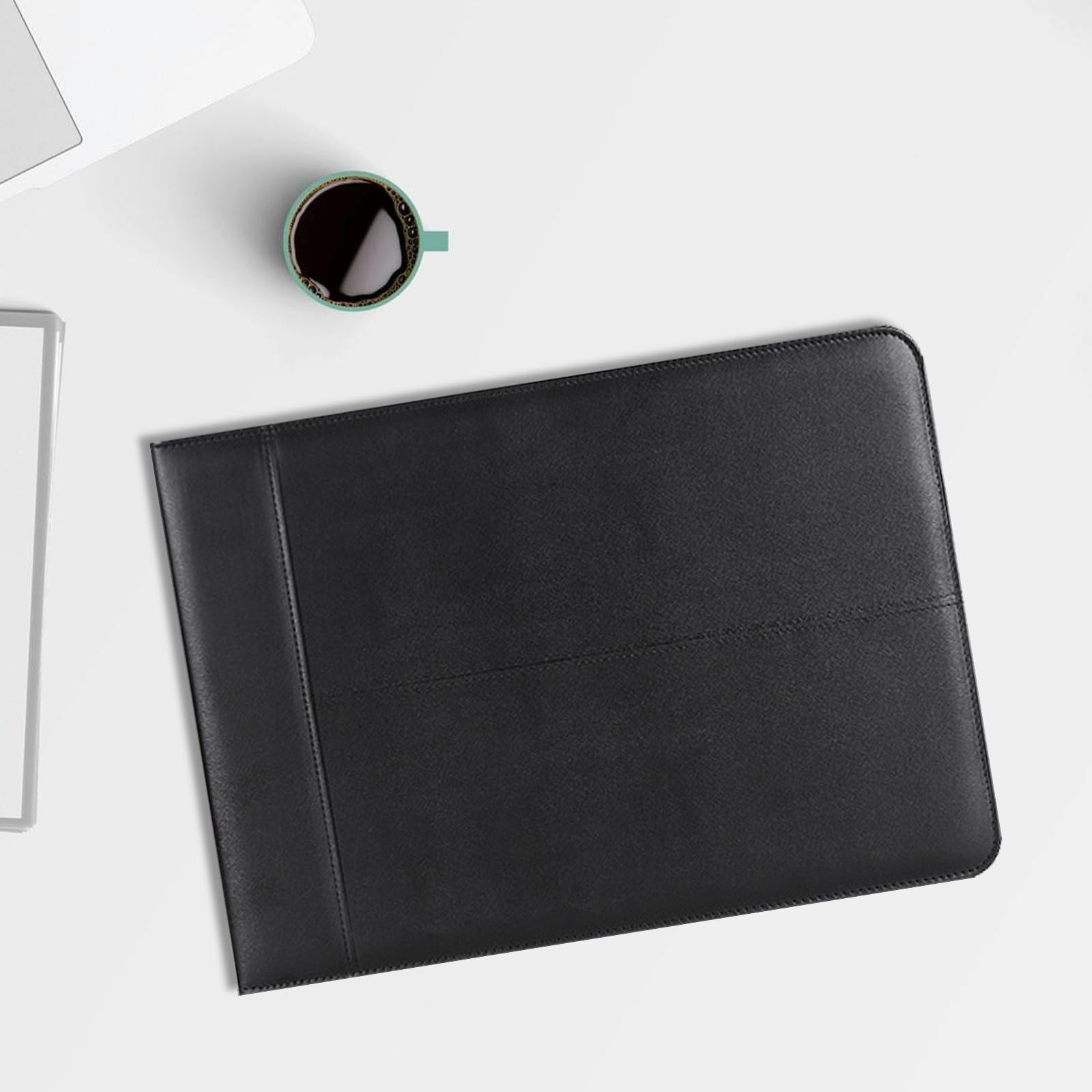 EXCEART Raccoglitore a 7 Anelli con Zip in Similpelle per Ufficio Business