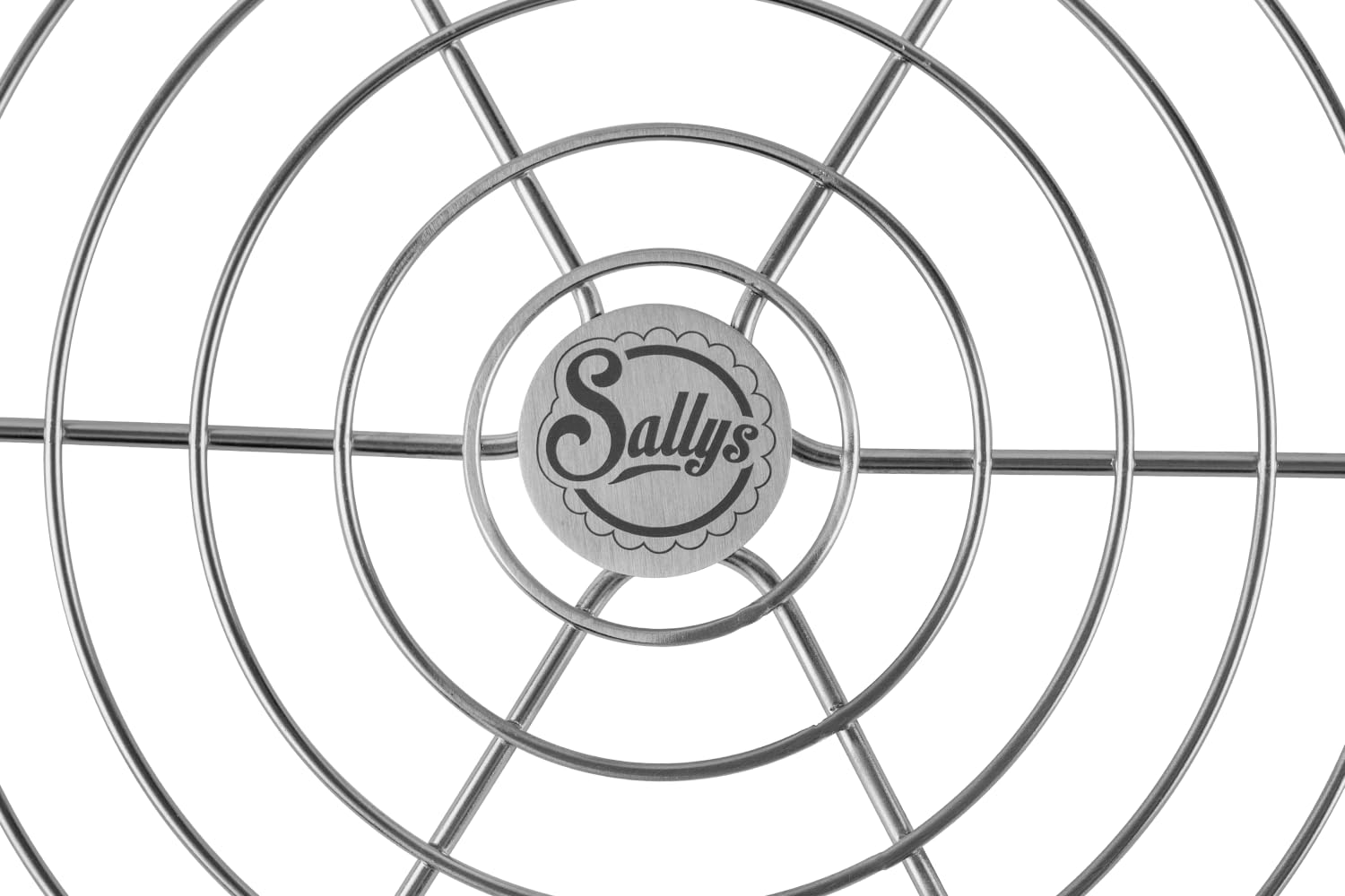 Sallys Abkühlgitter rund aus rostfreiem Edelstahl 32 cm - Kuchengitter Auskühlgitter zum Backen Kühlen Dämpfen