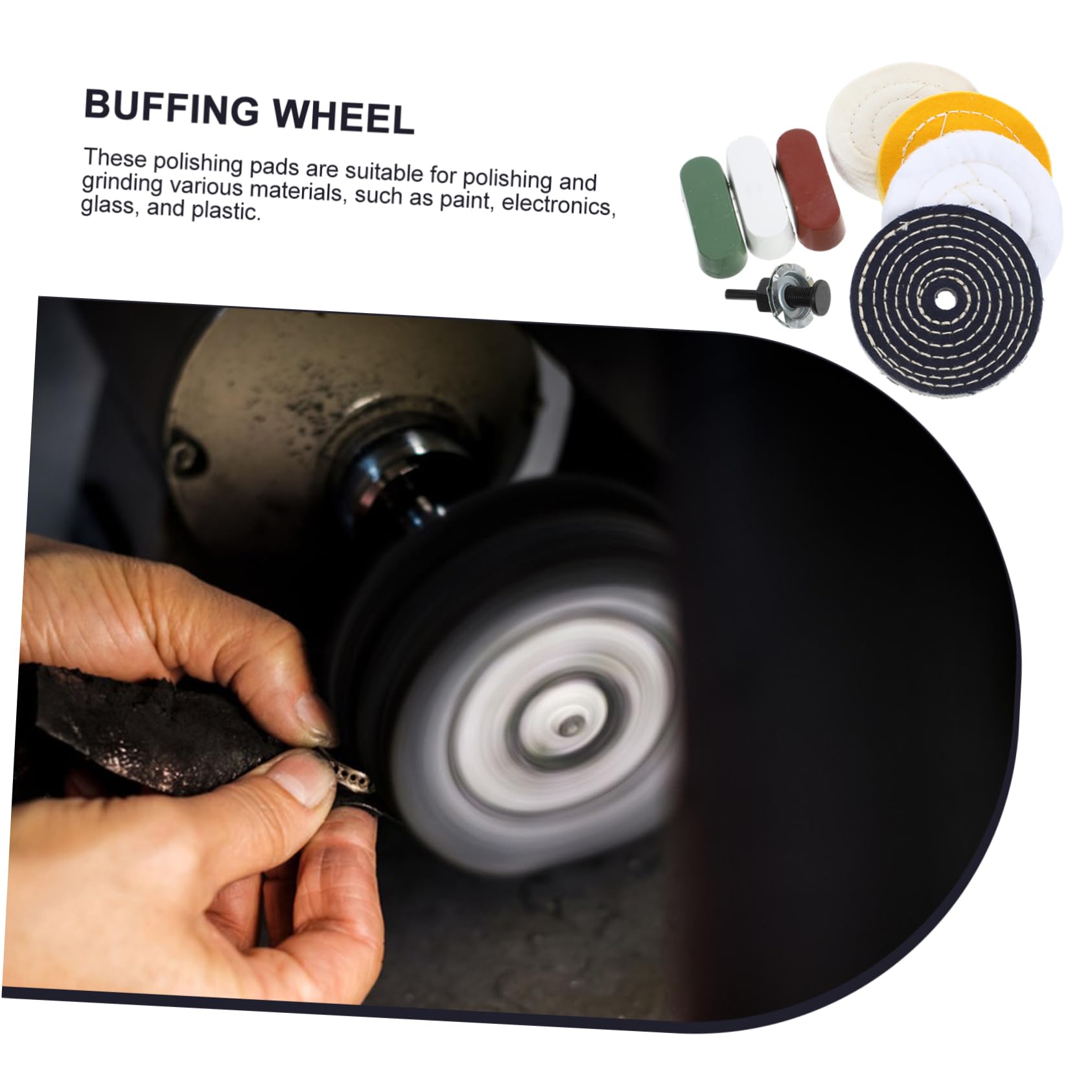 TOPBATHY Disco Lucidante da Banco di Dischi Lucidanti per Trapano Kit di Lucidatura Dischi Lucidanti per Vernice Vetro Plastica e Componenti Elettronici Accessori per Levigatura