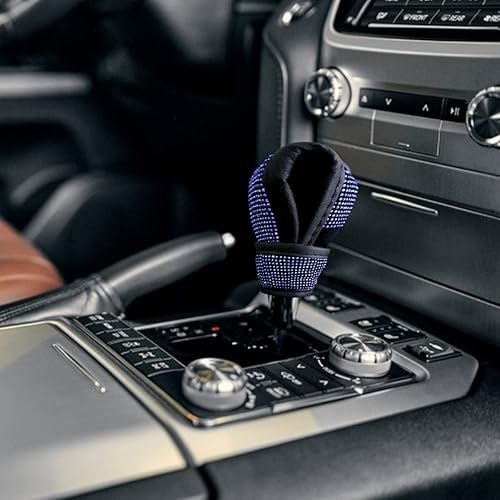 Miniatura 6 de zipelo Funda para pomo de palanca de cambios de automóvil, funda antideslizante y cómoda para freno de mano, juego de diamantes para mujer,