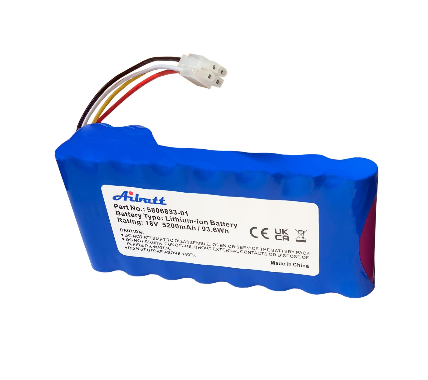 Batterie de Remplacement pour Robots de Tonte Husqvarna Automower 320,330X, 420,430,430X,450X,520,550,remplace Les Batteries 580 68 33-01,580 68 33-02 Lithium ION (Li-ION,5200mAh,18 V)