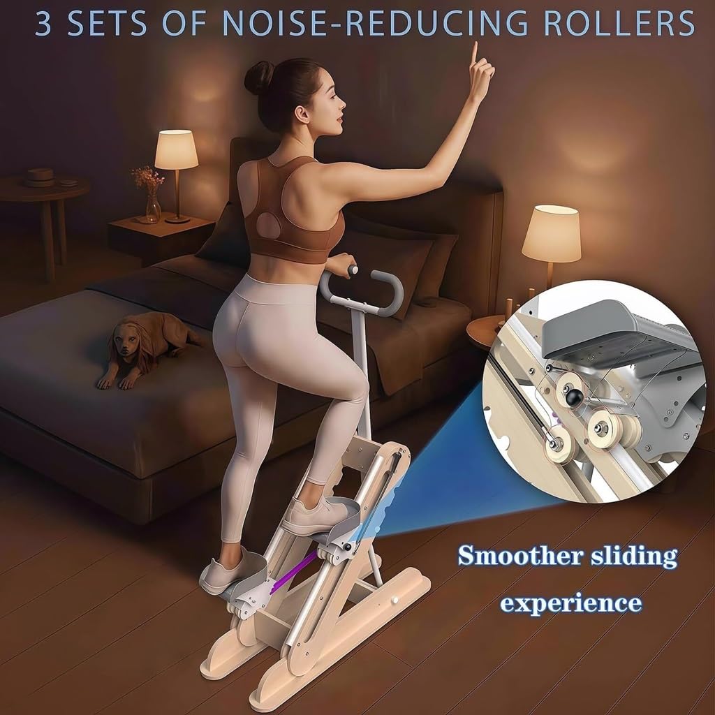 Macchina multifunzionale per scalare le scale, attrezzatura per esercizi stepper per palestra domestica allenamento fitness con resistenza regolabile