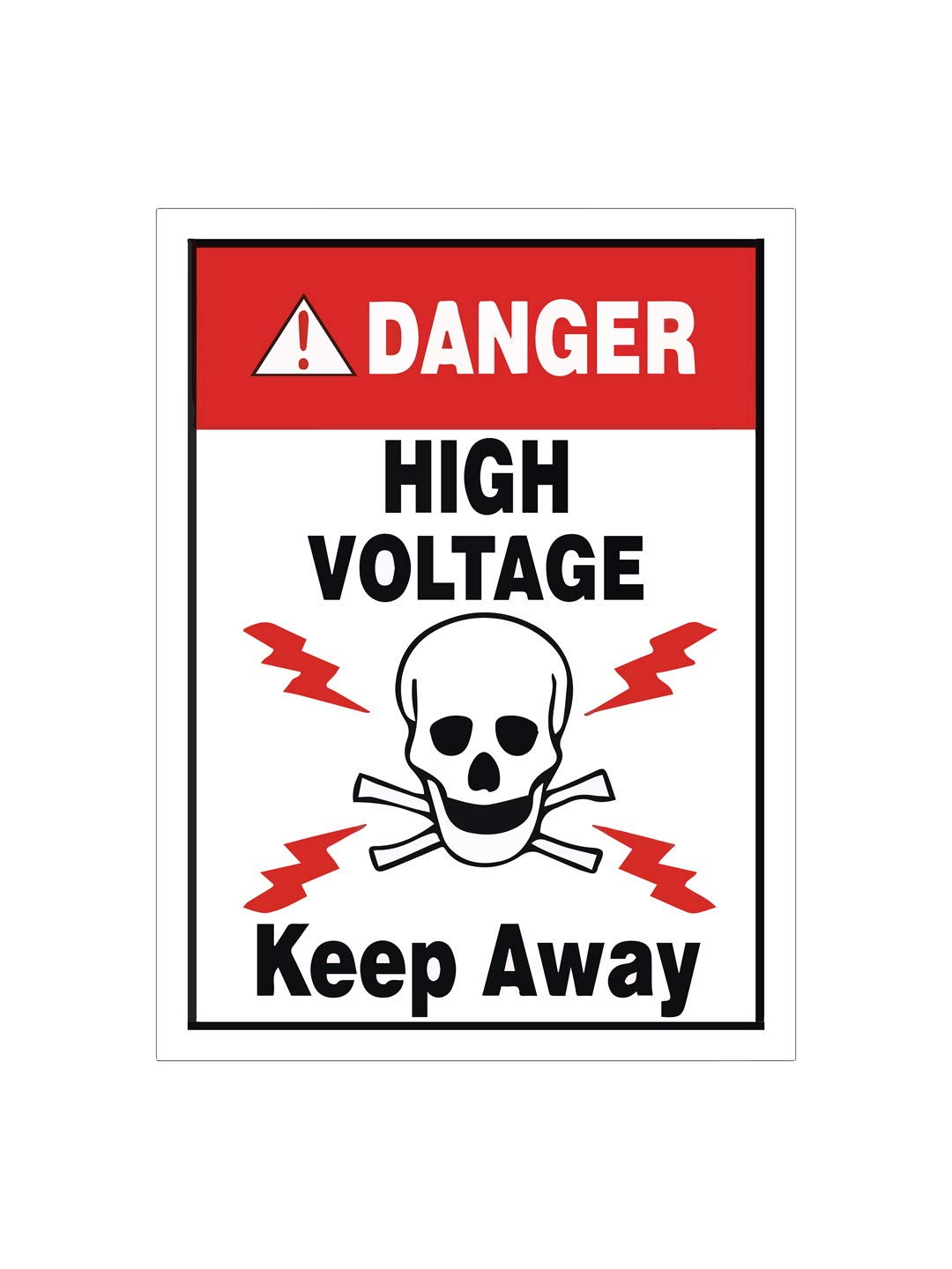 999Store office supplies sunboard High voltage keep away sticker signage sign board Red (20X15 Cm) (B07P95H7WV) Amazon Price History, Amazon Price Tracker