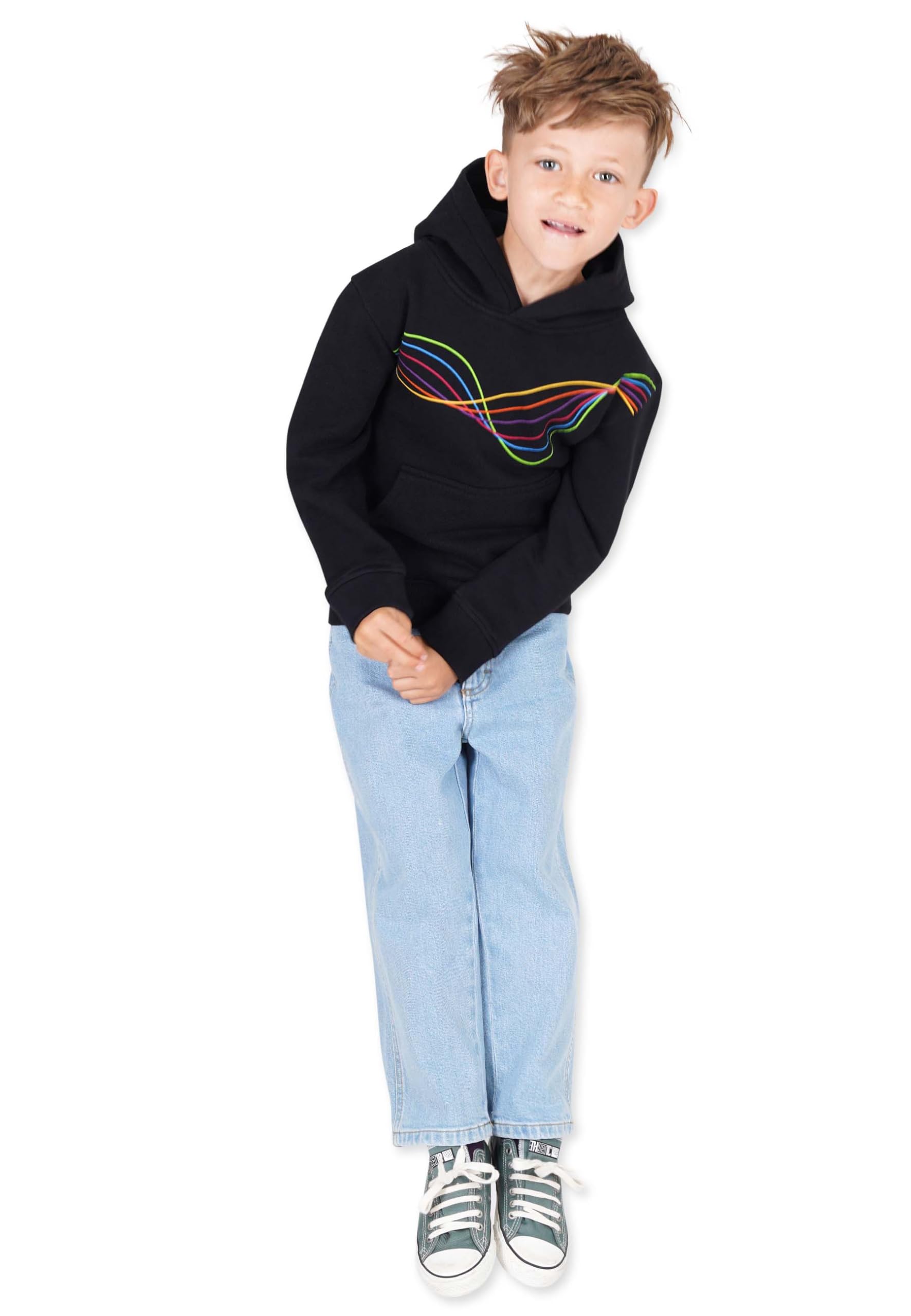 Band of Rascals Kinder Kapuzenpullover Frequency aus Bio-Baumwolle