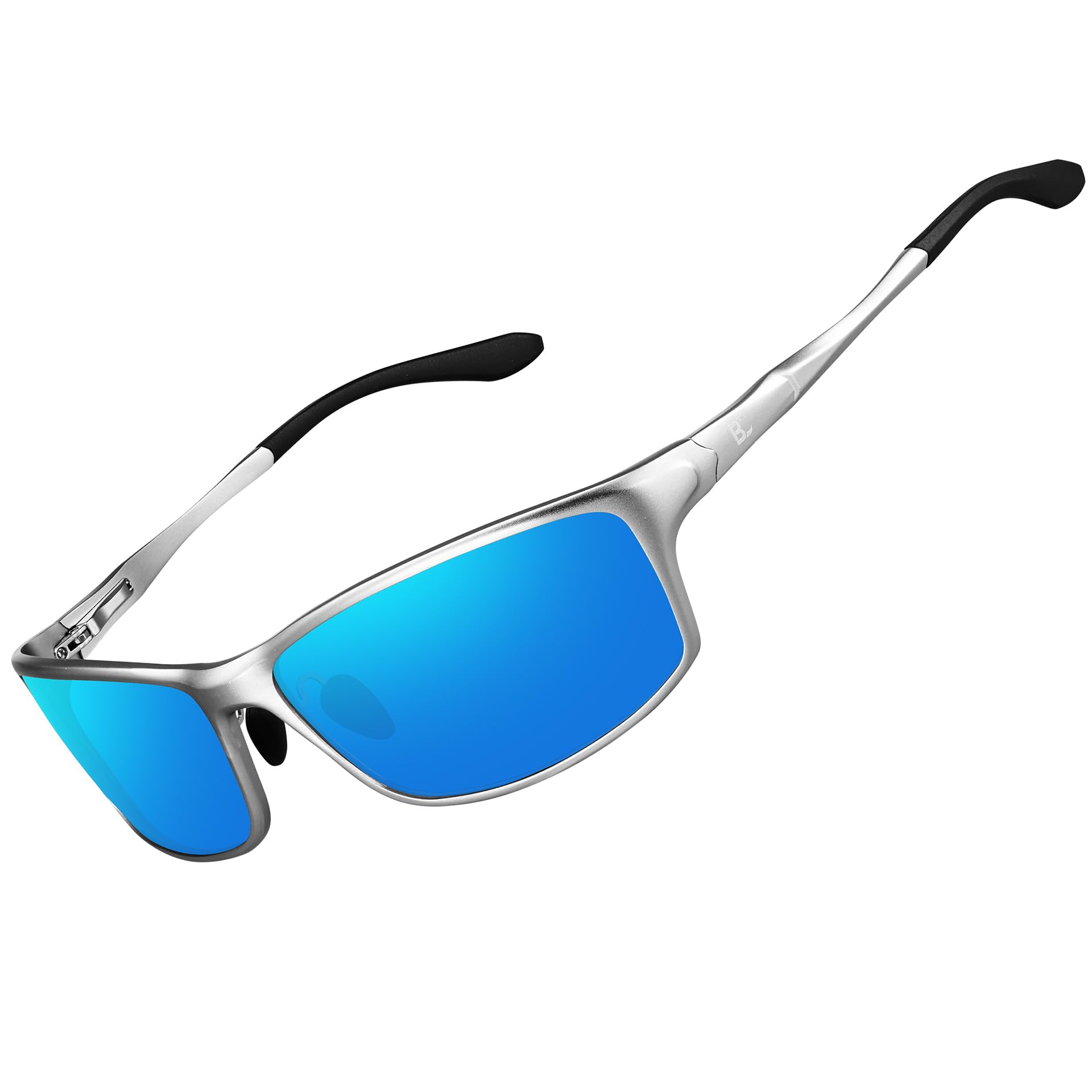 BIRCEN Polarized Mens Sunglasses: UV Protection Sports Shades for Men Women Sport Driving with Al-Mg Frame