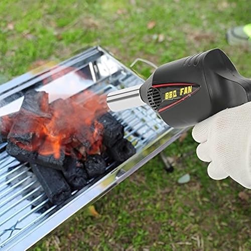 Soprador Acendedor De Churrasqueira Manual Lareiras A Carvão Ventilador Churrasco BBQ