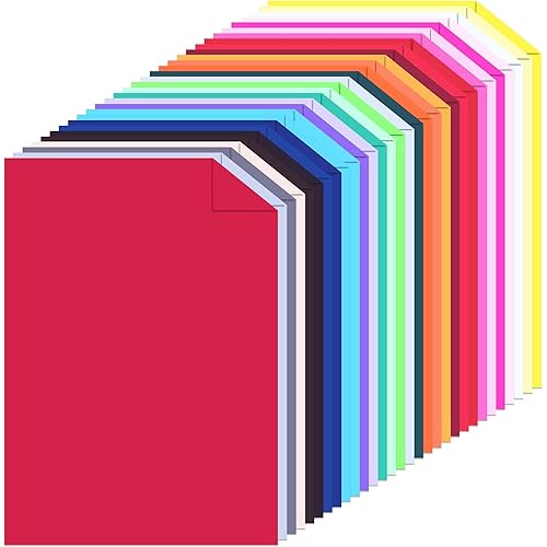 Colored Cardstock 8.5 x 11 Assorted 30 Colors, Double Sided Color Cardstock 100 Sheets – Cardstock Colored Paper 230 GSM (85 lb Cover) - Perfect for Printing, Card Making, Die Cut