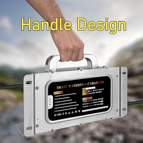 Miniatura 4 de Abakoo Cargador de batería de 36 V 15 A para carrito de golf EZGO EZ-GO TXT 96-Up, con enchufe en D estilo Powerwise, impermeable IP67