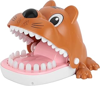 Zerodis Tiger Biting Finger Game, Funny Classic Biting Hand Game Joke Toys Desktop Party Parentâ€‘Child Interactive Toy for Children Kids Wedding Christmas Holiday Festival Party Supplies(Tiger)
