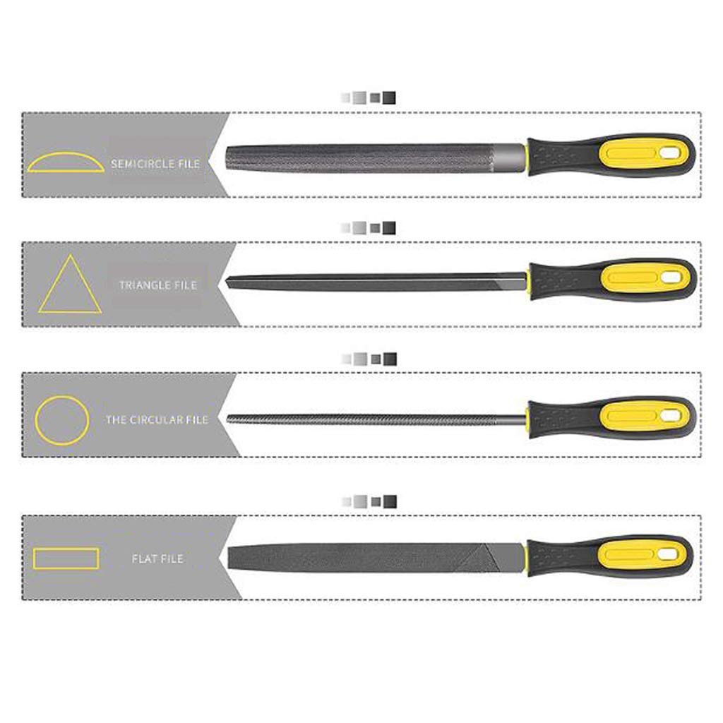 Shaping Tool - Juego de limas de metal, 17 unidades, juego de limas multiusos para limas de metal, trabajo y madera