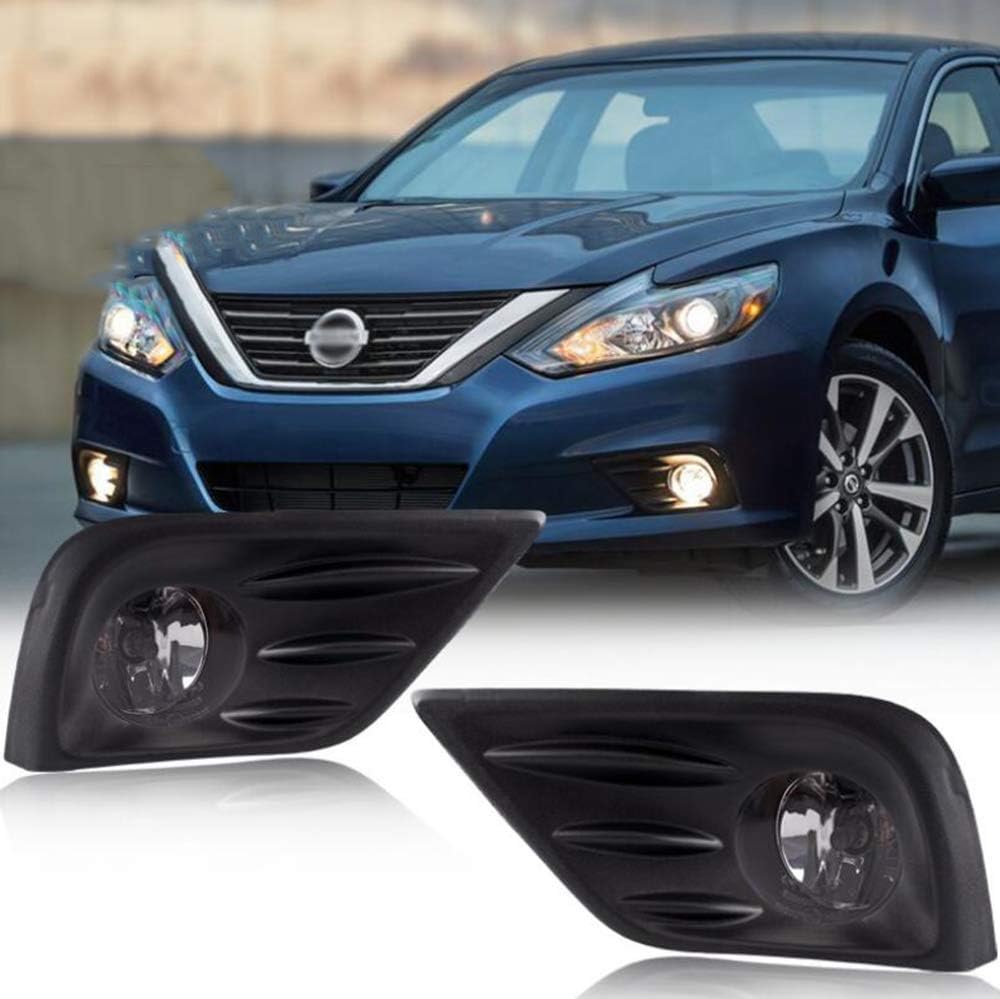 Clear Fog Lights Lamps Kit Switch+Harness assembly kit Replacement For Nissan Altima 2016-2018 (one Pair)