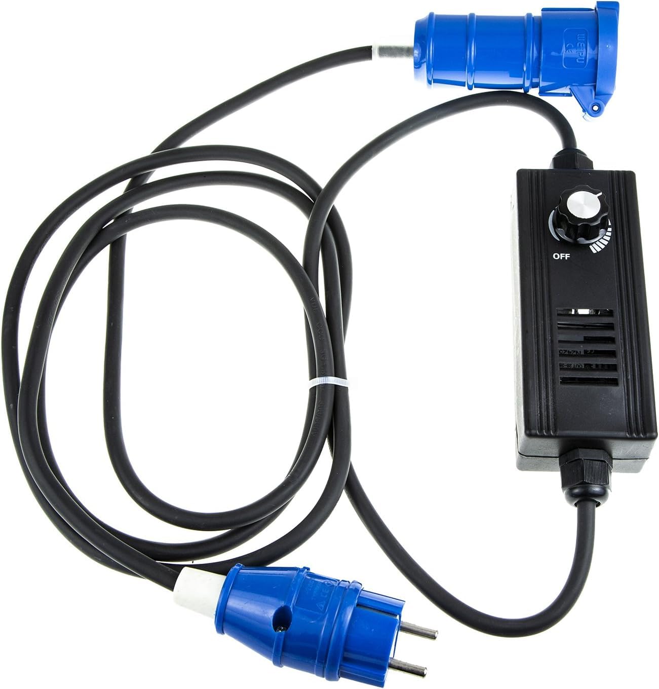 Regulador de Intensidad 3M de 2000W y Cable de Interruptor de Luz Regulable para Lámpara de Sal con Enchufe, Bombilla de Filamento de Tungsteno con Enchufe Europeo de Doble Car
