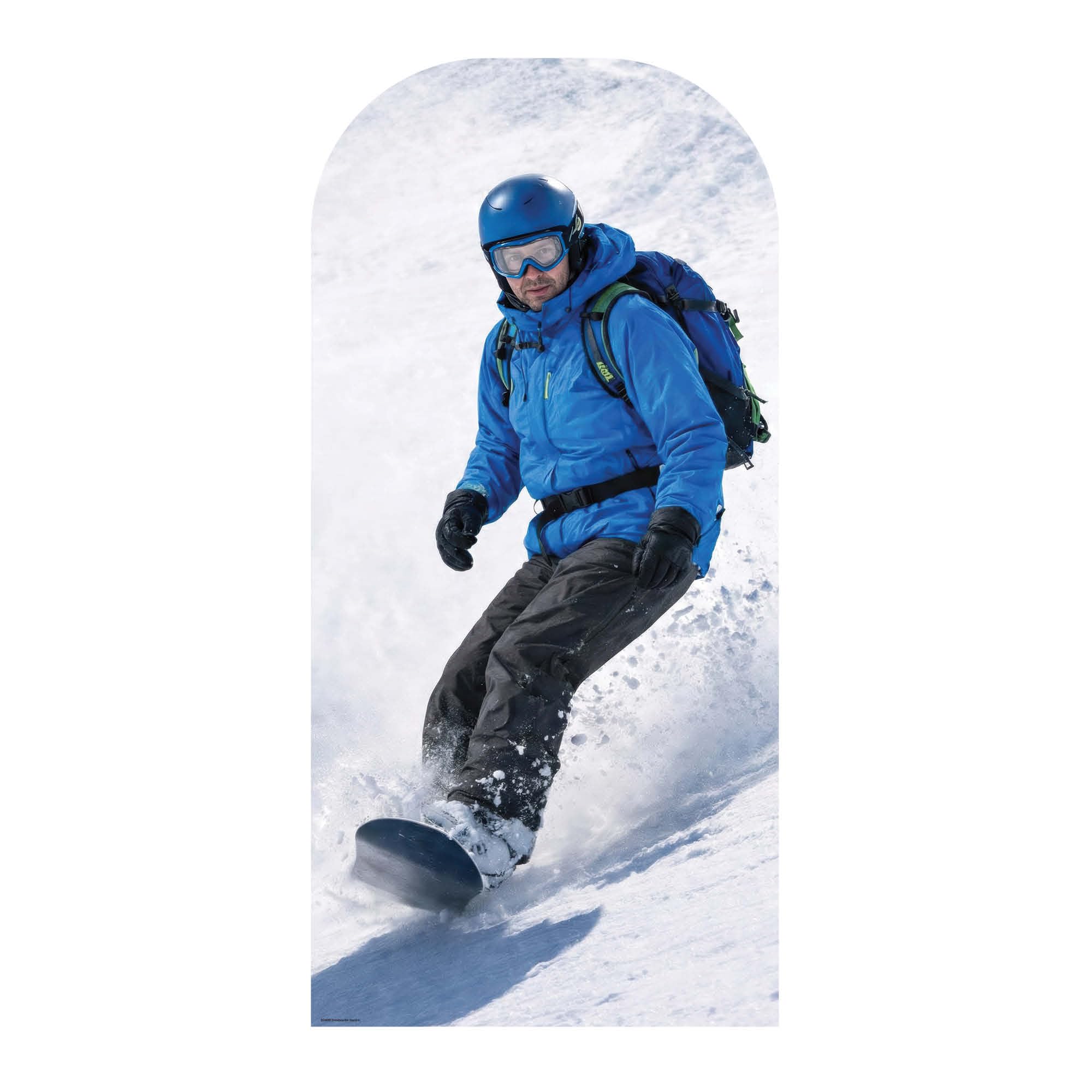 Star Cutouts SC4888 Snowboarder Stand-in Cardboard Cutout Height 190cm - For Winter Olympics Fans, Ski & Snowboard Theme Displays & Winter Sports Enthusiasts