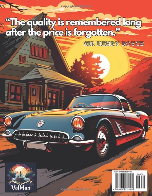 Classic Cars Coloring Book for Adults, Teens and Kids with Very Detailed Cars: A Collection of the 25 Most Iconic and Loved Vintage Cars of All Times ... Book for Adults, Teens and Kids of All Ages image 3