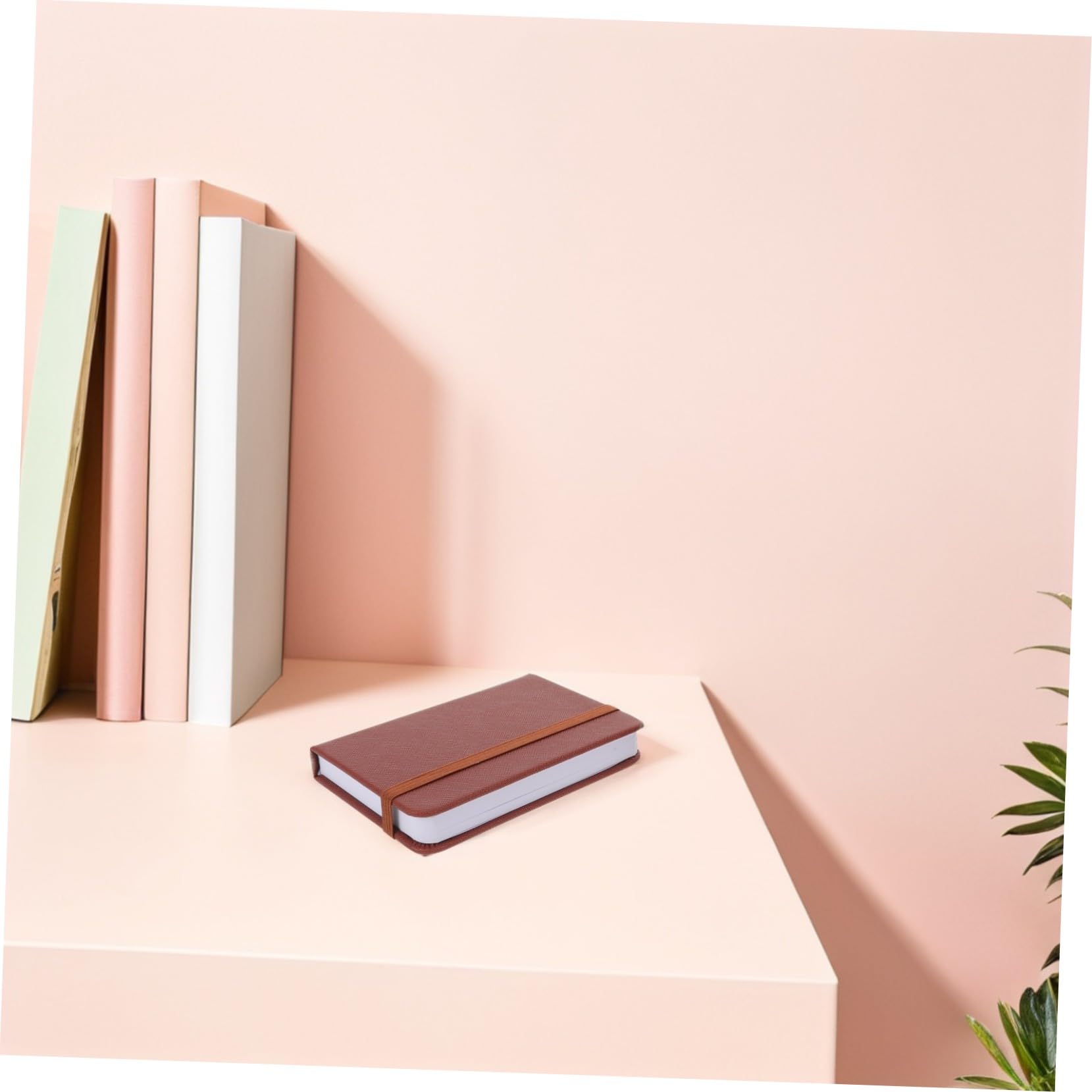 TEHAUX Carnet de Poche à Couverture Rigide A7 Marron, Lot de 10