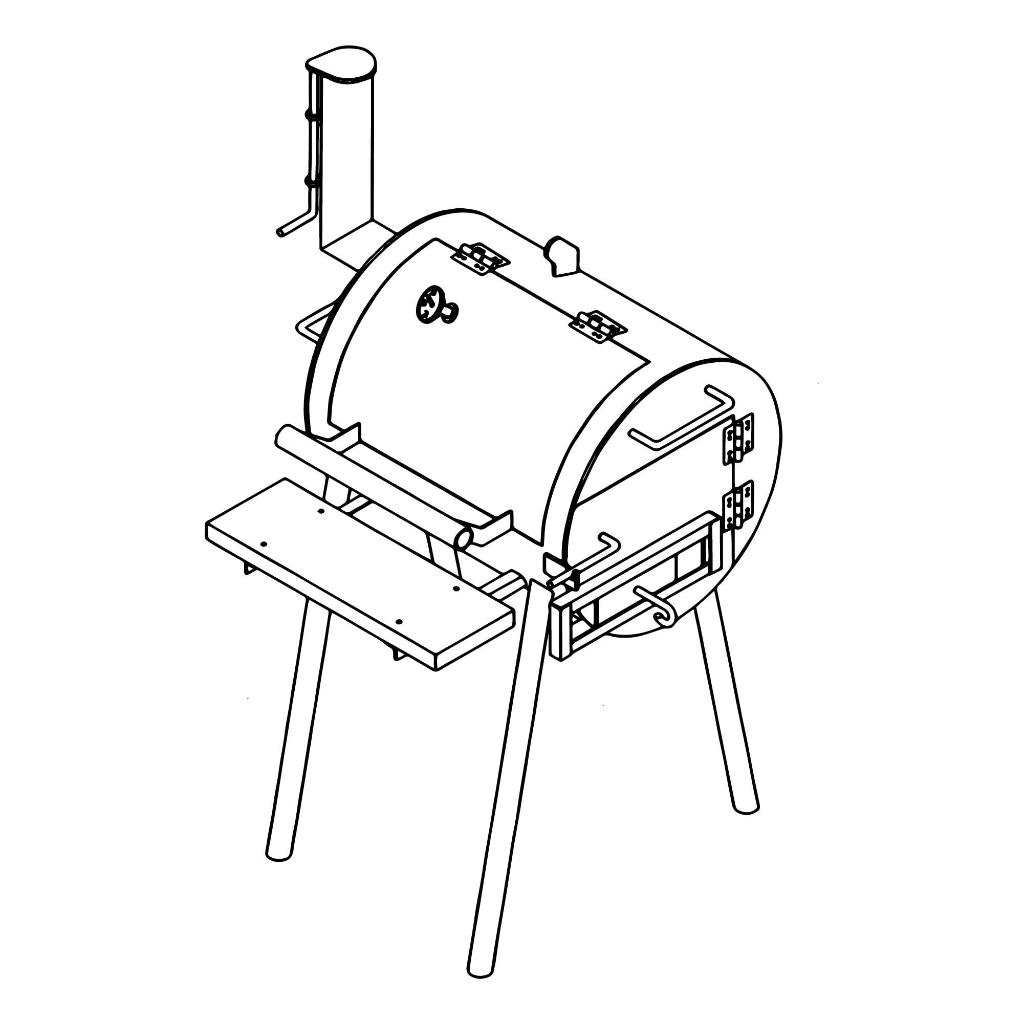 The Trailer Parts Outlet - 1303 - Pit & Grill Plan- How-to Steps w/Blueprint