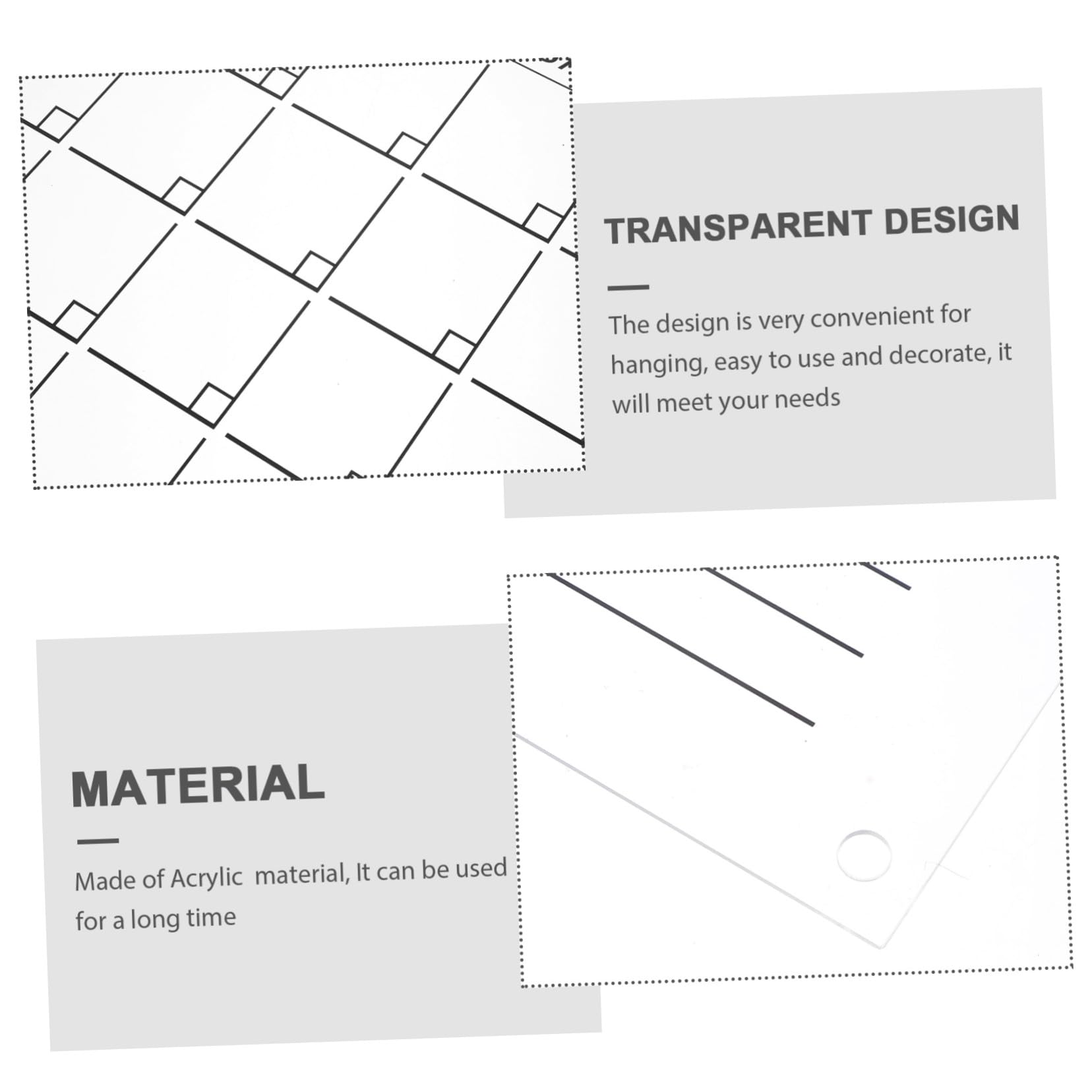 1 set Acrilico Cancellabile Planner Settimanale con e Pennarello Lavagna Pratica per Appendi e Attività Colore Casuale Colore Casuale