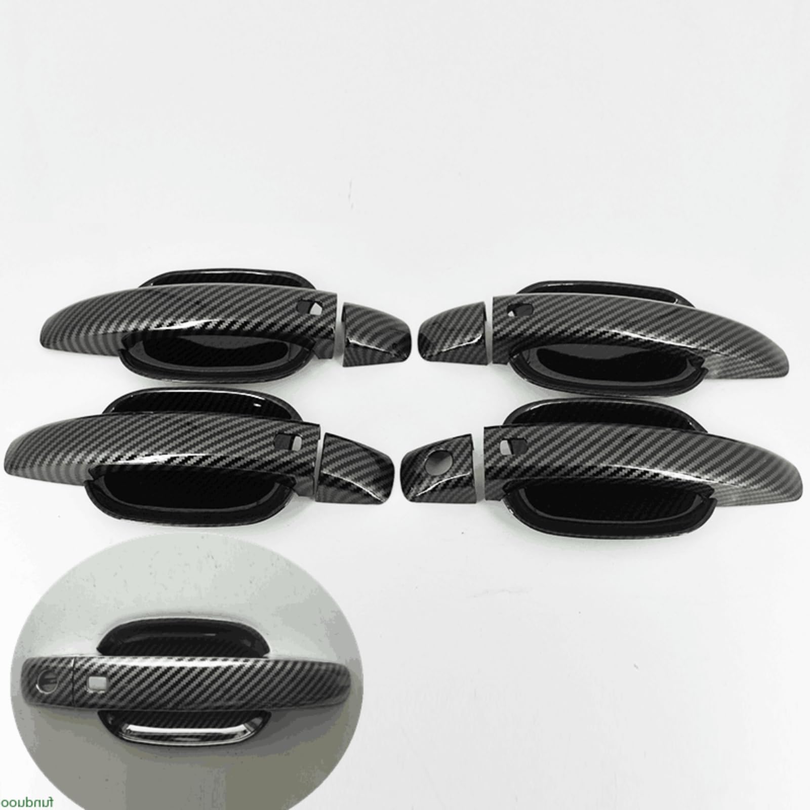 Couvre poignée de porte carbone pour A1 2010-2017 garniture chrome style