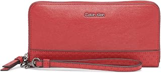 Key Item Saffiano Continental Zip Around Wallet with Wristlet Strap