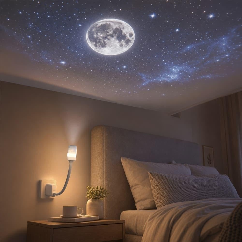 Star Projector Night Light 4K USB Galaxy Lamp for Bedroom Car Decor (7Pcs)