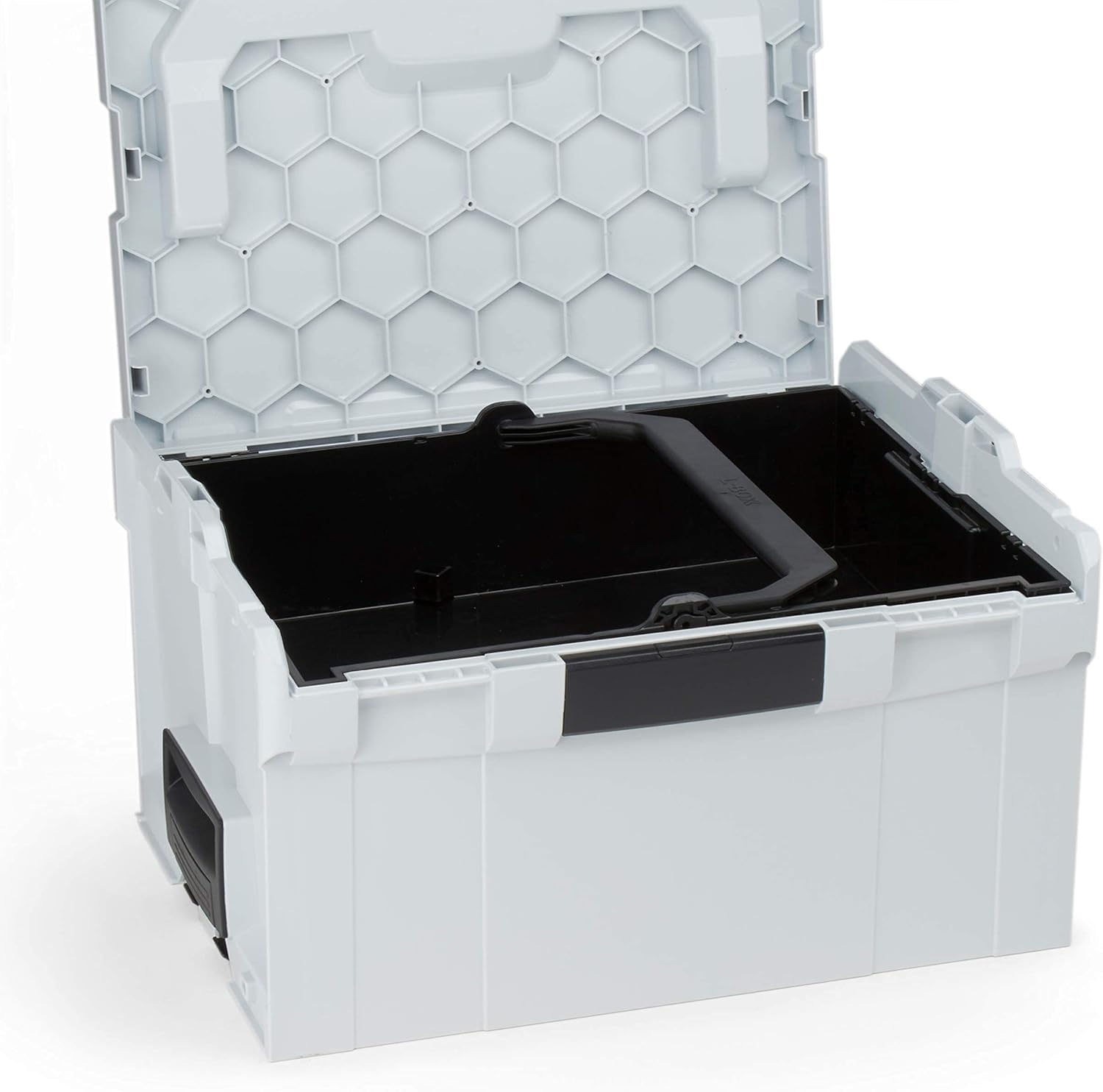 Bosch Sortimo L-BOXX 238 Größe 3 professional blau ohne Logo - Serie G (alte Version) - mit Einhängeeinsatz schwarz - Professioneller Werkzeugkoffer erweiterbar