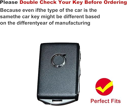 Miniatura 2 de 2 fundas para llavero Volvo XC90 XC60 S60 XC40 sin llave, cubierta completa, carcasa de TPU a la moda, funda para llave con borde dorado (V