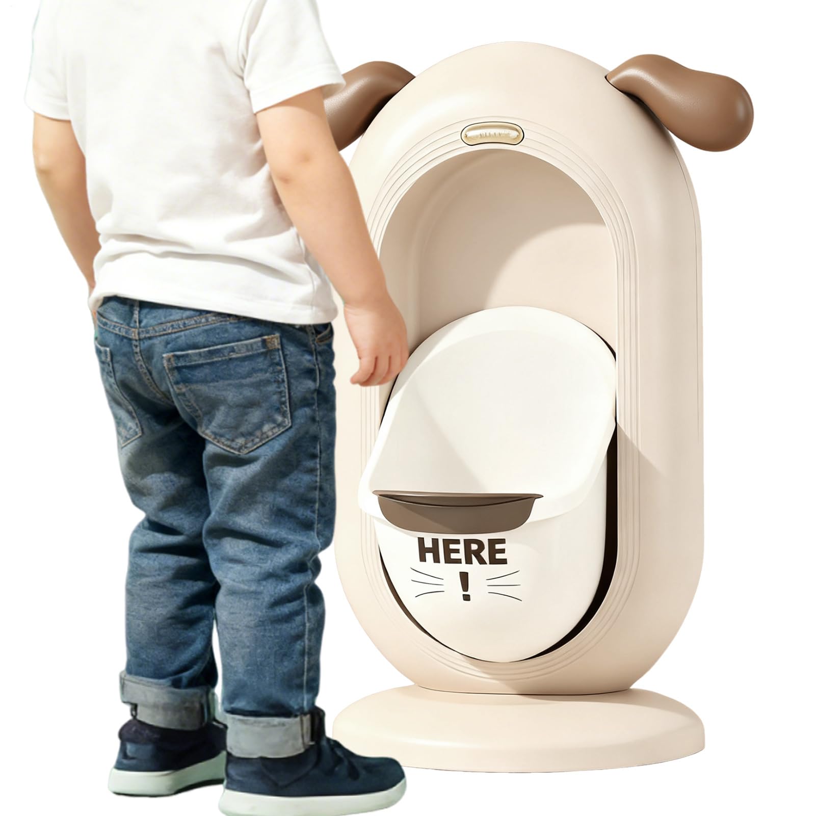 Orinal montado en la pared, inodoro de dibujos animados, inodoro de | entrenamiento portátil con diseño , accesorio de baño duradero, entrenador de orinal preescolar y hogar con construcción