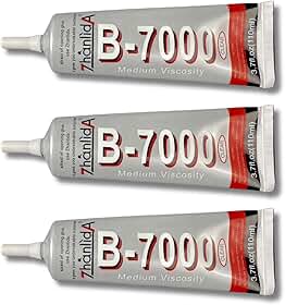 Kit 3 Cola Adesiva Multiuso B7000 Extraforte Artesanato 110ML