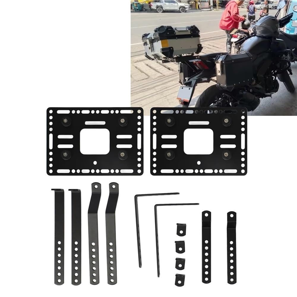 Boczne bagażniki motocyklowe, twarde sakwy, wsporniki lewe i prawe
