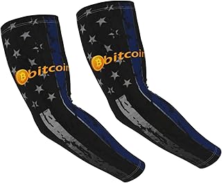 SwpWab Bitcoin Logo Bitcoin Sign Sun-Defying Elegance Comfortable Cooling Arm Sleeves
