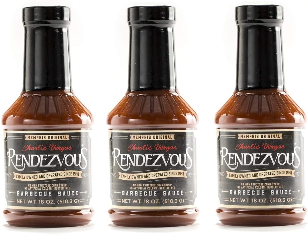 Charlie Vergos Rendezvous (Memphis) Famous Barbecue Sauce 1LB 2oz (3 Pack)