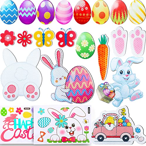 22 Pcs Happy Easter Magnet Easter Bunny Egg Magnet Stickers For Easter Party Decor Car Garage Mailbox Refrigerator Magnets Or Easter Decorations Outdoor #TOP27
