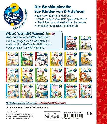 Wieso? Weshalb? Warum? junior, Band 44: Was machen wir an Weihnachten? (Weihnachtsbuch ab 2 Jahre - mit Klappen) (junior, 44)
