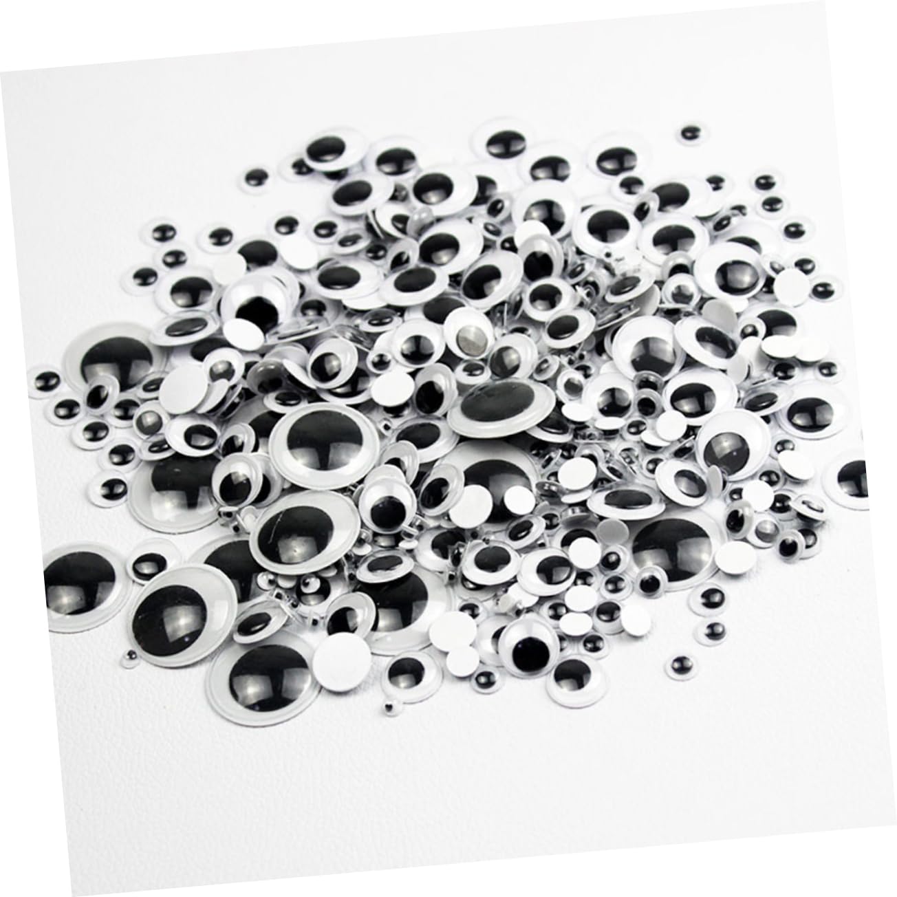 KALLORY 100pcs Eye Stickers DIY Handmade Toys Plastic Candy Eyes Fake Eyeballs for Crafts