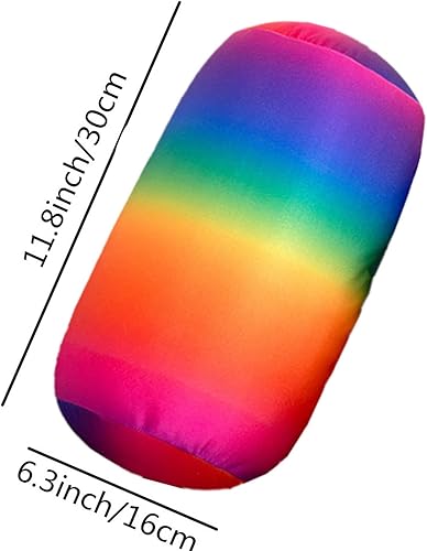 Miniatura 4 de ASkinds Almohadas cilíndricas cómodas almohada de microperlas Squishy Almohada cervical de viaje, cojín de tubo de cojín para cabeza, cuello,